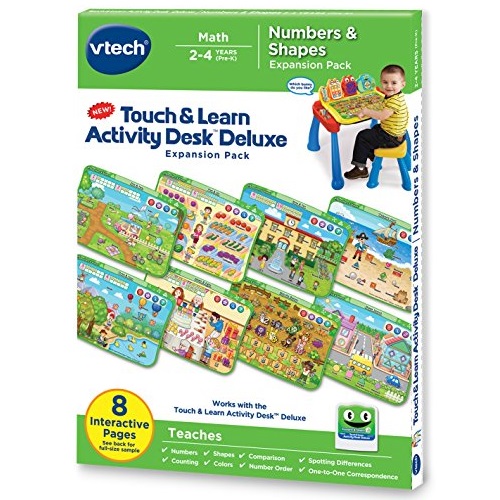 VTech Touch and Learn Activity Desk Deluxe Expansion Pack - Numbers and Shapes, Only $3.13