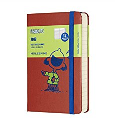 Moleskine Limited Edition Peanuts, 12 Month Daily Planner, Pocket, Coral Orange (3.5 x 5.5)  only $5.07