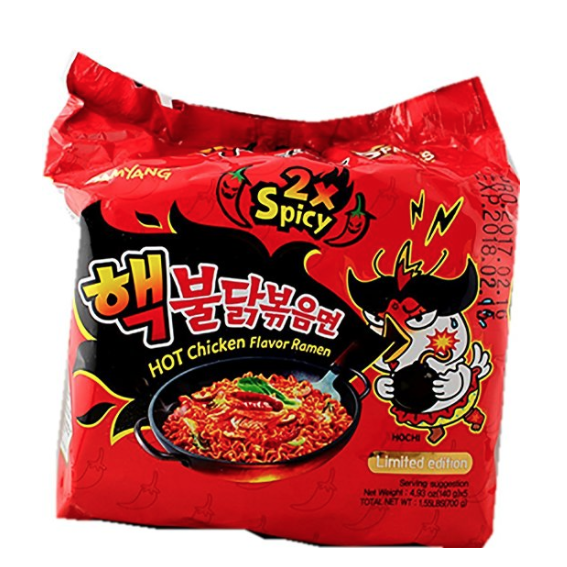 Samyang Extra Spicy Roasted Chicken Ramen 5 Pack only $9.79