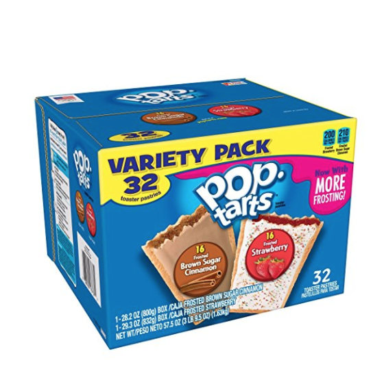 Kellogg's Pop-Tarts Frosted Toaster Pastries, Frosted Strawberry, 32 Count, Only $6.98, You Save $0.98(12%)