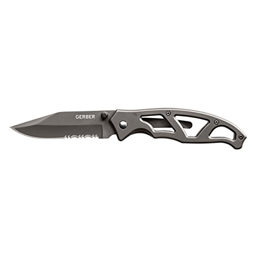 Gerber Paraframe I Knife, Serrated Edge, Grey [22-48445], Only $11.69