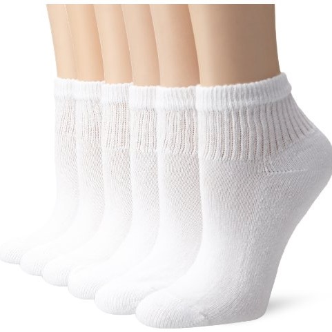 Hanes Women's 6 Pack Comfort Blend Ankle Sock $5.42