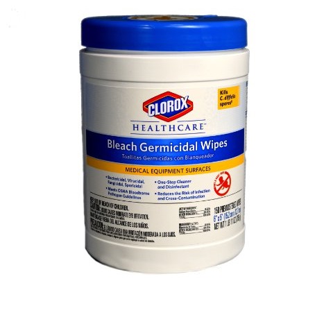 Clorox 30577 Healthcare Bleach Germicidal Wipe (150 Count), Only $11.19