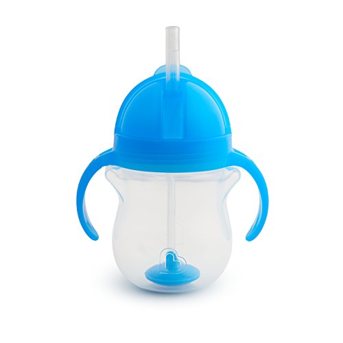 Munchkin Click Lock Weighted Flexi Straw Trainer Cup, Blue, 7 Ounce, Only $5.87