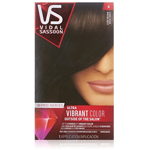 Vidal Sassoon Pro Series Hair Color, 4 Dark Brown, 1 Kit, Only $2.53, free shipping after using SS