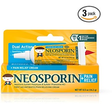 小盆友常备药膏！Neosporin儿童缓解疼痛软膏，0.5 oz/支，共3支，原价$21.09，现仅售$13.17，免运费