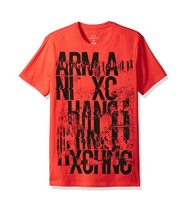 A|X Armani Exchange Men's Graffiti Logo Crew Neck Tee only $33.49