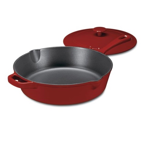 Cuisinart CI45-30CR Chef's Classic Enameled Cast Iron 12-Inch Chicken Fryer with Cover, Cardinal Red, Only $65.00 , free shipping