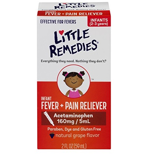 Little Remedies Infant Acetaminophen Fever/Pain Reliever, Grape Flavor, Infants 2-3 yrs, 2 Ounce, only $3.61,free shipping after using SS