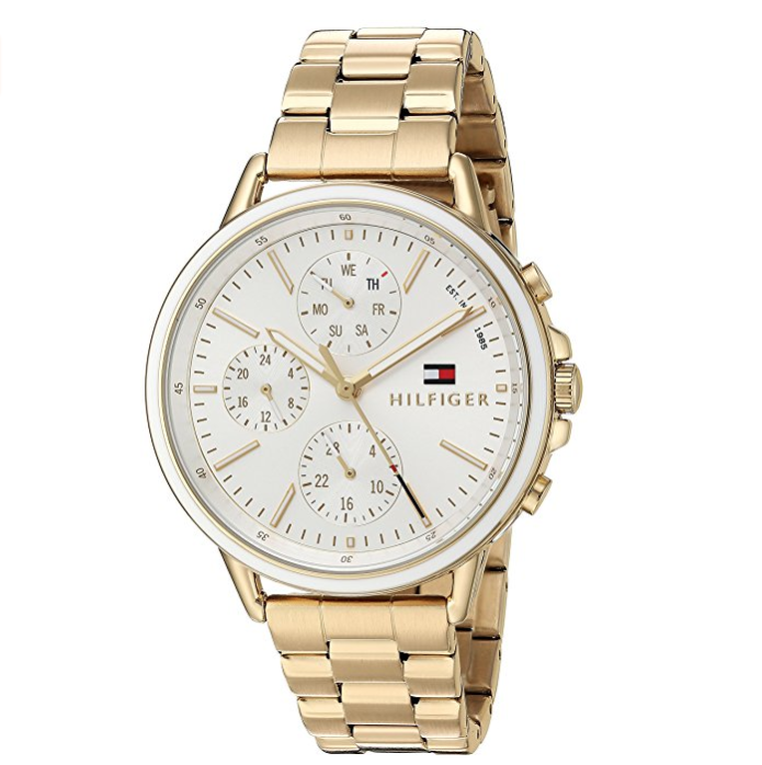 Tommy Hilfiger Women's 'Sport' Quartz and Stainless-Steel Casual Watch, Color:Gold-Toned (Model: 1781786) only $75.94