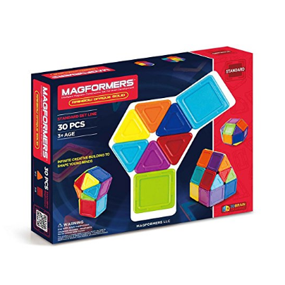 Magformers Standard Rainbow Opaque Solid Set (30-pieces) $26.92