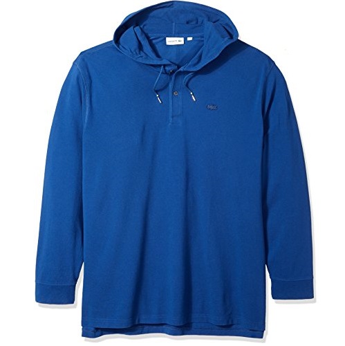 Lacoste Men's Long Sleeve Athleisure Petit Pique Hoodie Polo, PH3206, Marino, XL, Only $35.61, free shipping