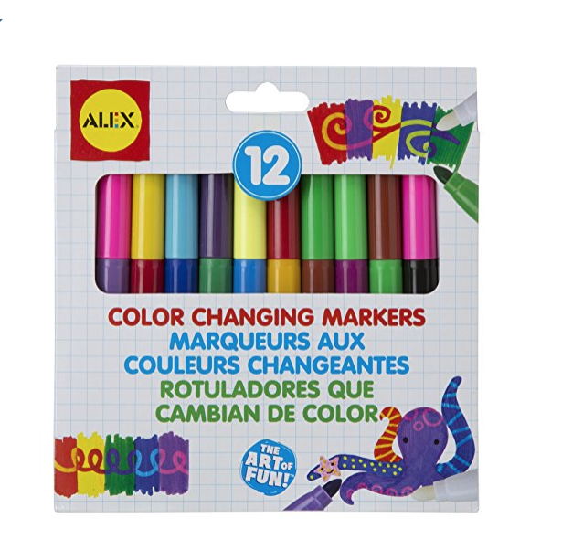 ALEX Toys 变色龙标记笔，12件组合，原价$9, 现仅售$5.48, 免运费！