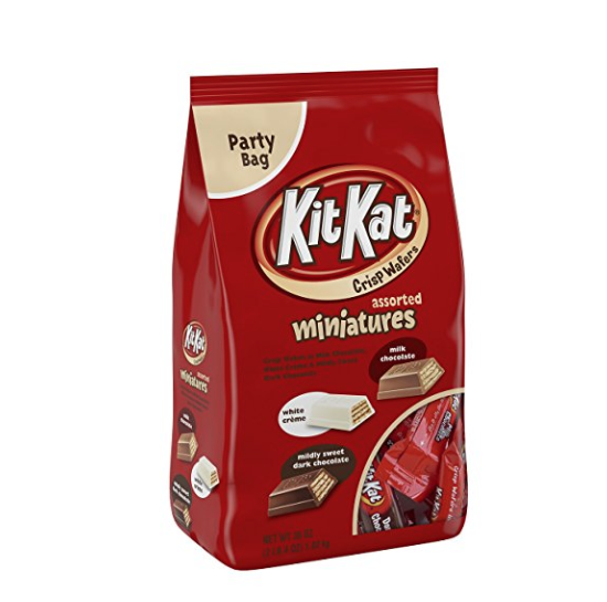KIT KAT Assorted Chocolate Candy Bars (White, Milk, Dark), Snack Size, 36 Ounce only $8.98