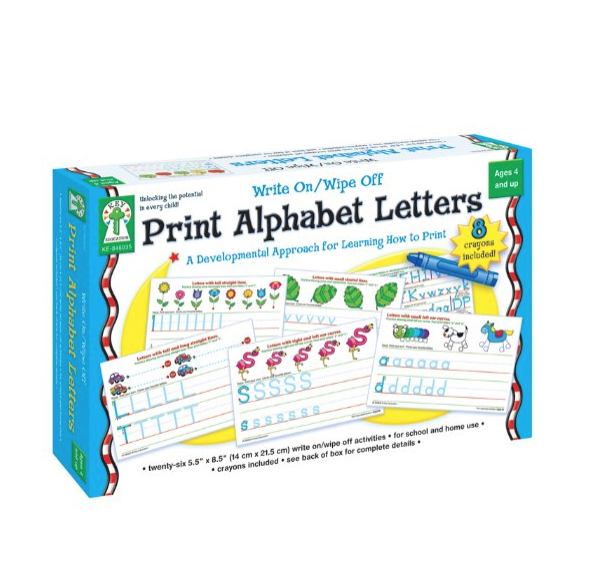 Carson-Dellosa Publishing 846035 Write-On/Wipe-Off Print Alphabet Letters Activity Set, Ages 4 and Up (CDP846035) only $9.17