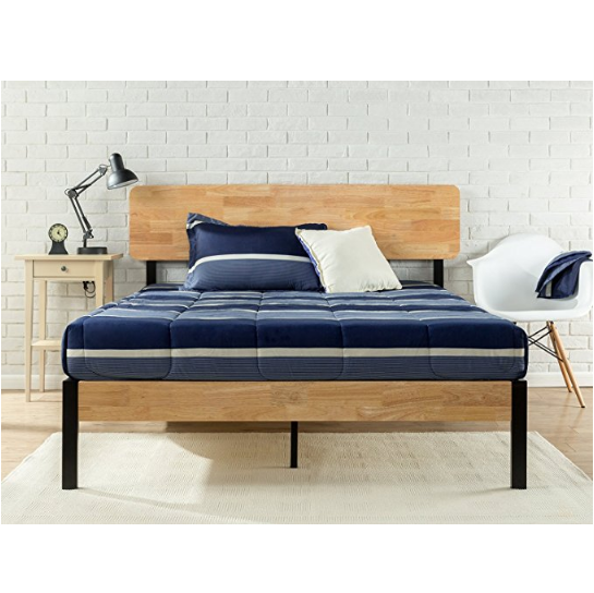 Zinus Tuscan Metal & Wood Platform Bed with Wood Slat Support, Full $149.99，free shipping