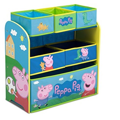 Delta Children Multi-Bin Toy Organizer, Peppa Pig, Only $21.56