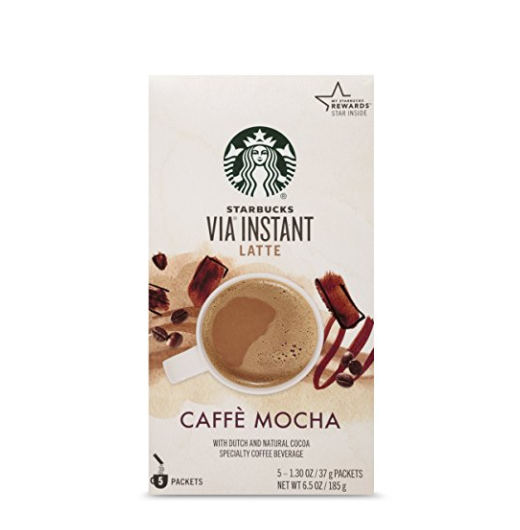 Starbucks VIA Instant Caffè Mocha Latte (1 box of 5 packets) only $5.68
