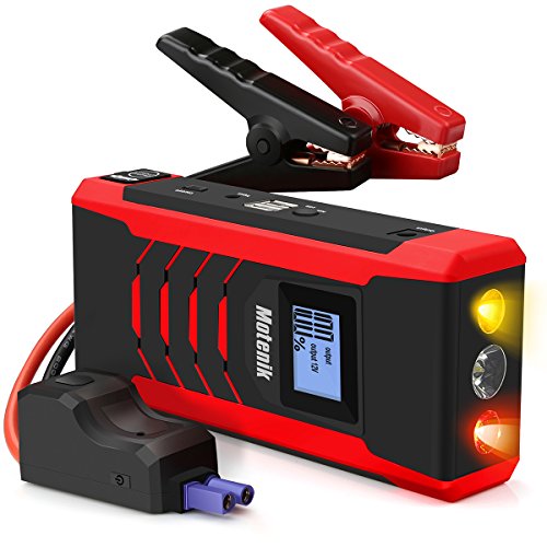 Motenik  4 Modes Car Jump Starter Auto Battery Booster Dual USB Power Bank Phone Battery Pack with Emergency Light only  $43.79 with discount code