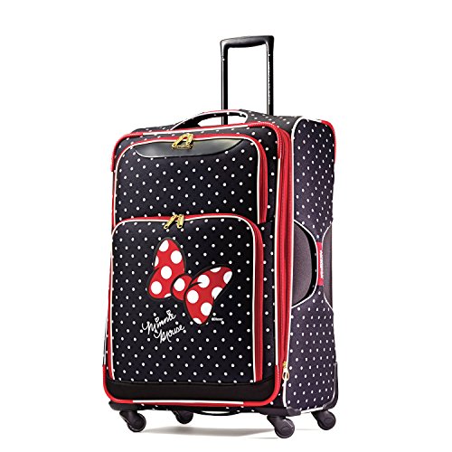 American Tourister Disney Minnie Mouse Red Bow Softside Spinner 28, Multi, One Size, Only $73.99, free shipping