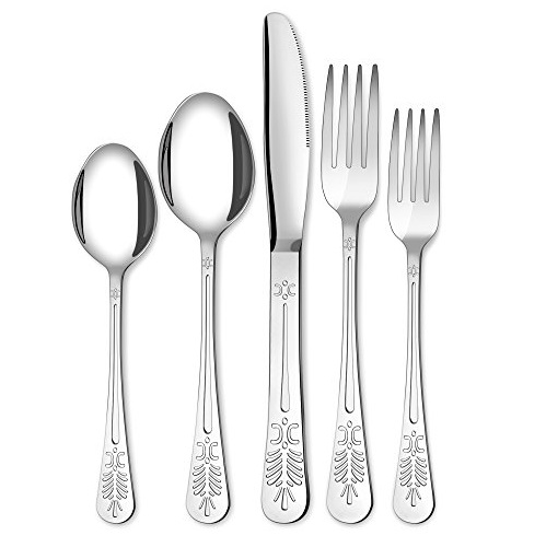 Flatware Set Sterling Quality, Royal Cutlery, Multipurpose Use for Home, Kitchen or Restaurant - by Utopia Kitchen Utopia Kitchen 20 Piece Stainless Steel Flatware Set, Only $10.99