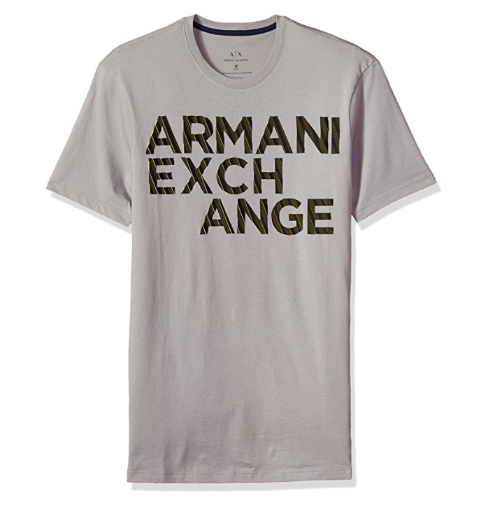 纯棉透气！Armani Exchange阿玛尼 男士T恤, 现仅售$25.54, 免运费！