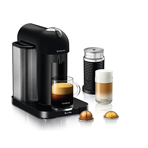 Nespresso Vertuo Coffee and Espresso Machine Bundle with Aeroccino Milk Frother by Breville, Matte Black, Only $106.52, free shipping