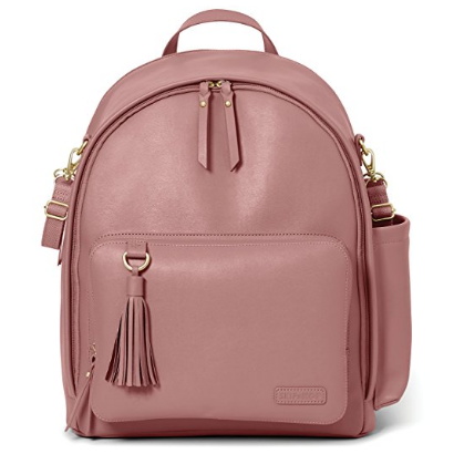 Skip Hop Greenwich Simply Chic Diaper Backpack, Dusty Rose $62.99，free shipping