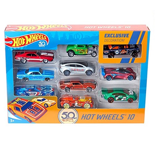 預售！Hot Wheels amazon 50周年10款迷你小汽車玩具套裝，現僅售$12.99
