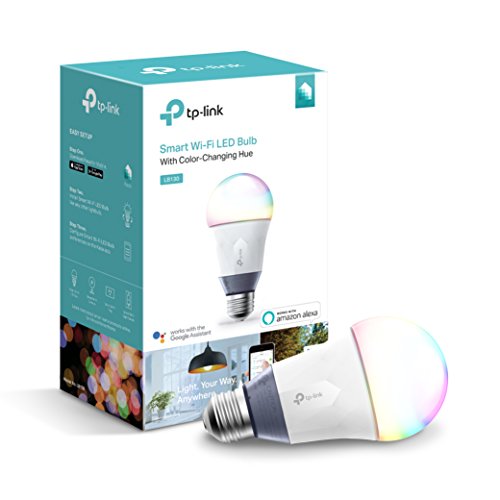 Kasa Smart Wi-Fi LED Light Bulb by TP-Link - Multicolor, Dimmable, A19, No Hub Required, Works with Alexa and Google Assistant (LB130) $22.99