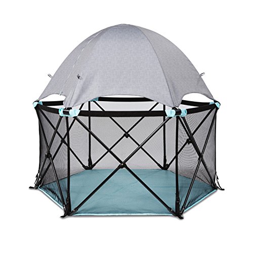 Summer Infant Pop 'N Play Deluxe Ultimate Playard, Aqua Splash/Textured Gray, Only $70.85, free shipping