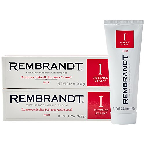 Rembrandt Intense Stain Whitening Toothpaste, Mint, 3.52 Ounce, 2 count, Only $11.38, free shipping after using SS