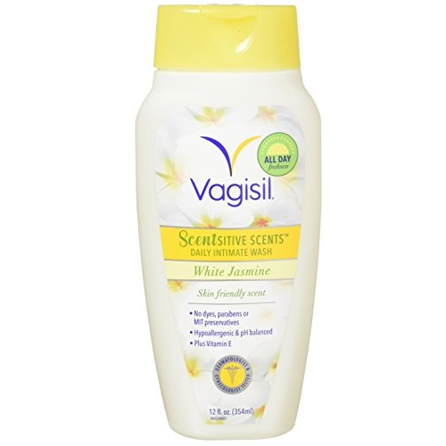 Vagisil Scentsitive Scents Plus Daily Feminine Intimate Vaginal Wash, White Jasmine, 12 Fluid Ounce, Only $5.24