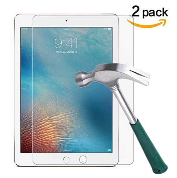 TANTEK Anti-Glare 9H Tempered Glass Screen Protector for iPad Air / Air 2 / iPad Pro 9.7-Inch (2 Pack) $9.82