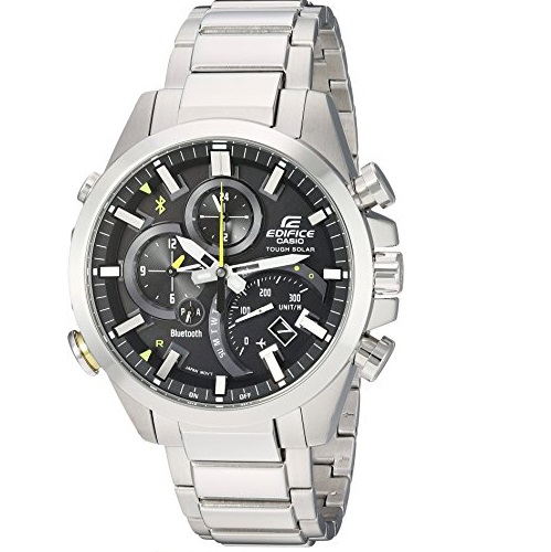 史低價！CASIO卡西歐 Edifice 系列 太陽能 藍牙 男士時尚手錶，原價$300.00，現僅售$189.99，免運費
