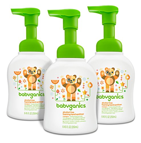 Babyganics Alcohol-Free Foaming Hand Sanitizer, Mandarin, 8.45oz Pump Bottle (Pack of 3), only $8.02, free shipping after clipping coupon and using SS
