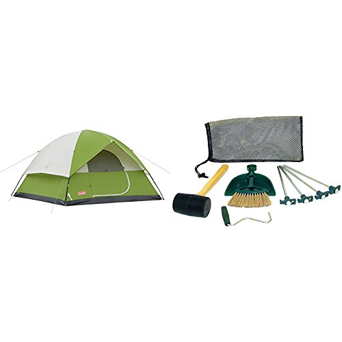 史低價！ Coleman Sundome 10×10英尺戶外6人帳篷 + 工具套裝，原價$118.69，現僅售$76.89，免運費