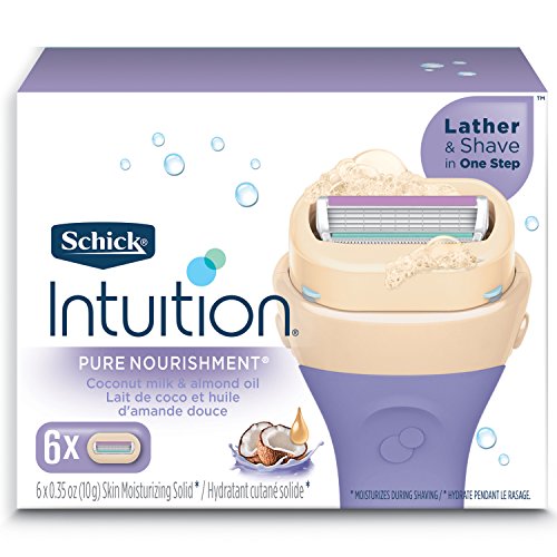 Schick Intuition Pure Nourishment Moisturizing Razor Blade Refills for Women with Coconut Milk and Almond Oil - 6 Count, Only $11.62