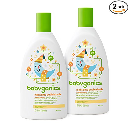 Babyganics Night Time Bubble Bath, Orange Blossom, 12oz (Pack of 2), Packaging May Vary, only $10.10, free shipping