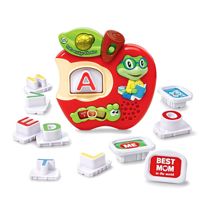 Leapfrog 字母冰箱贴 会发音的苹果早教玩具 ，现仅售$16