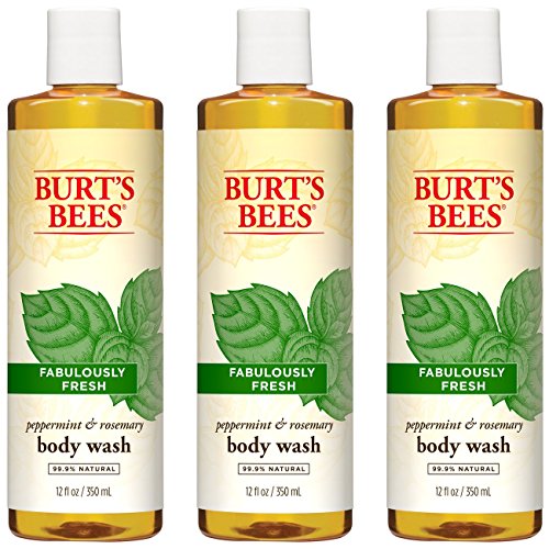 Burt's Bees Peppermint and Rosemary Body Wash, 12 Fluid Ounces (Pack of 3), Only $12.77, free shipping after using SS