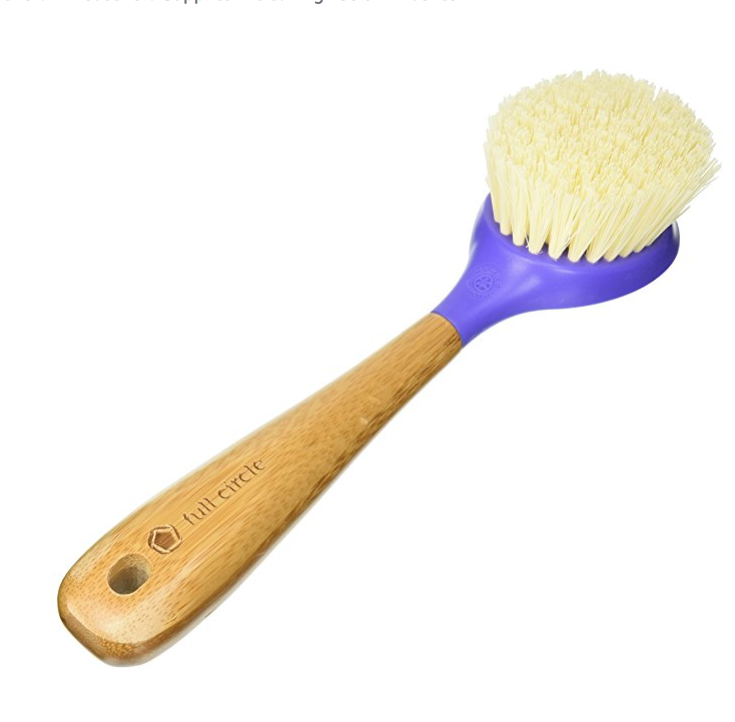 Full Circle Be Good - Kitchen Dish Brush with Bamboo Handle, Purple only $4.36