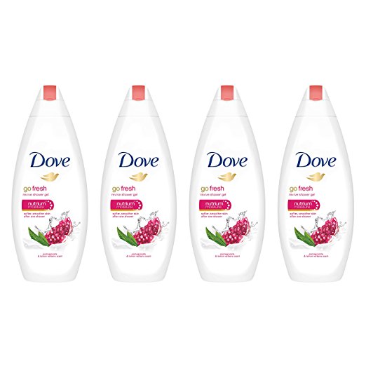 Dove go fresh 石榴味沐浴乳 22oz/瓶 4瓶装 $9.02 免运费