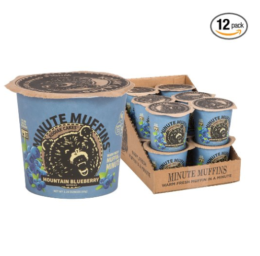 Kodiak Cakes Minute Muffins, Mountain Blueberry, 2.29 Ounce (Pack of 12 only $16.11