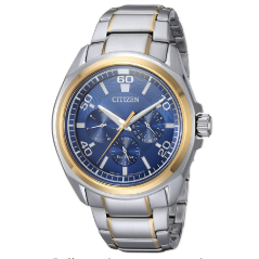 Citizen Men's Quartz Stainless Steel Casual Watch, Color:Two Tone (Model: BU2064-58L) $78.08