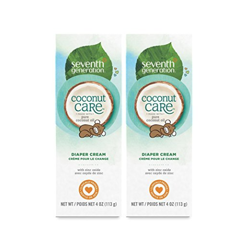 Seventh Generation Baby Diaper Cream with Soothing Coconut Care, 4 oz (2 count) only $13.11