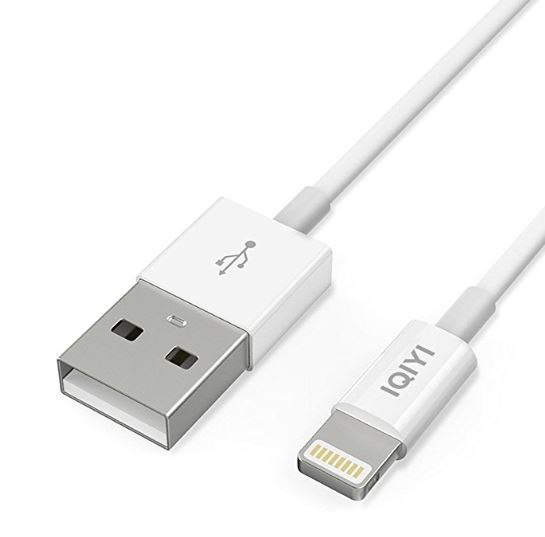 [Apple MFi Certified] IQIYI USB to Lightning Charger Cable, Data Syncing and Charging Cord for iPhone, iPad and iPod, 3.3 ft/1m Short