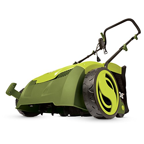 Sun Joe AJ801E 12-Amp 13-Inch Electric Dethatcher and Scarifier w/Removeable 8-Gallon Collection Bag, 5-Position Height Adjustment, Airboost Technology Increases Lawn Health, 13 inch,  Only $116