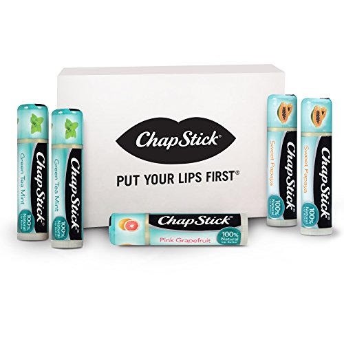 ChapStick 100%天然润唇膏，5支装，原价$9.99，现仅售$4.90