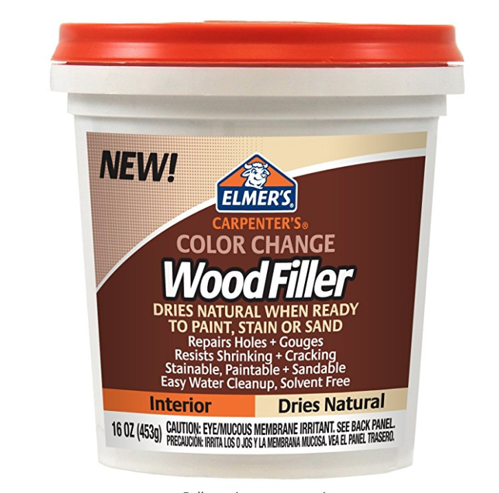 Elmer's E914 Carpenter's Color Change Wood Filler, 16-Ounce, Natural only $6.79